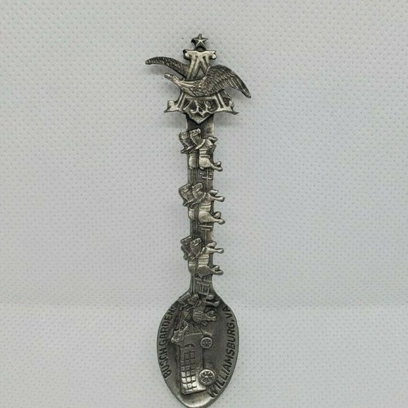 Busch Gardens Williamsburg VA Pewter Spoon - Picture 2 of 11